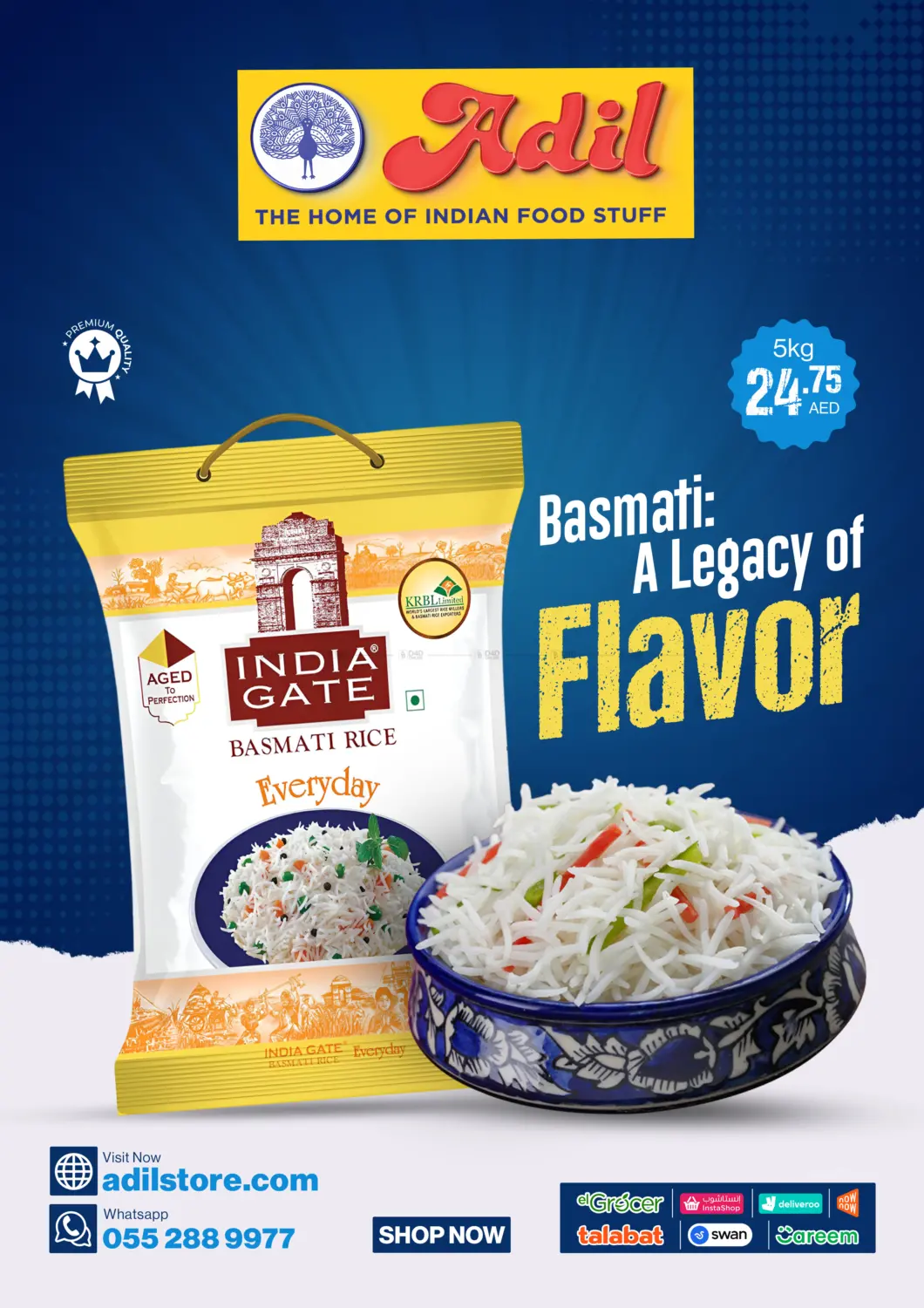 صفحة رقم 1 من Basmati : A Legacy Of Flavor في العديل سوبرماركت