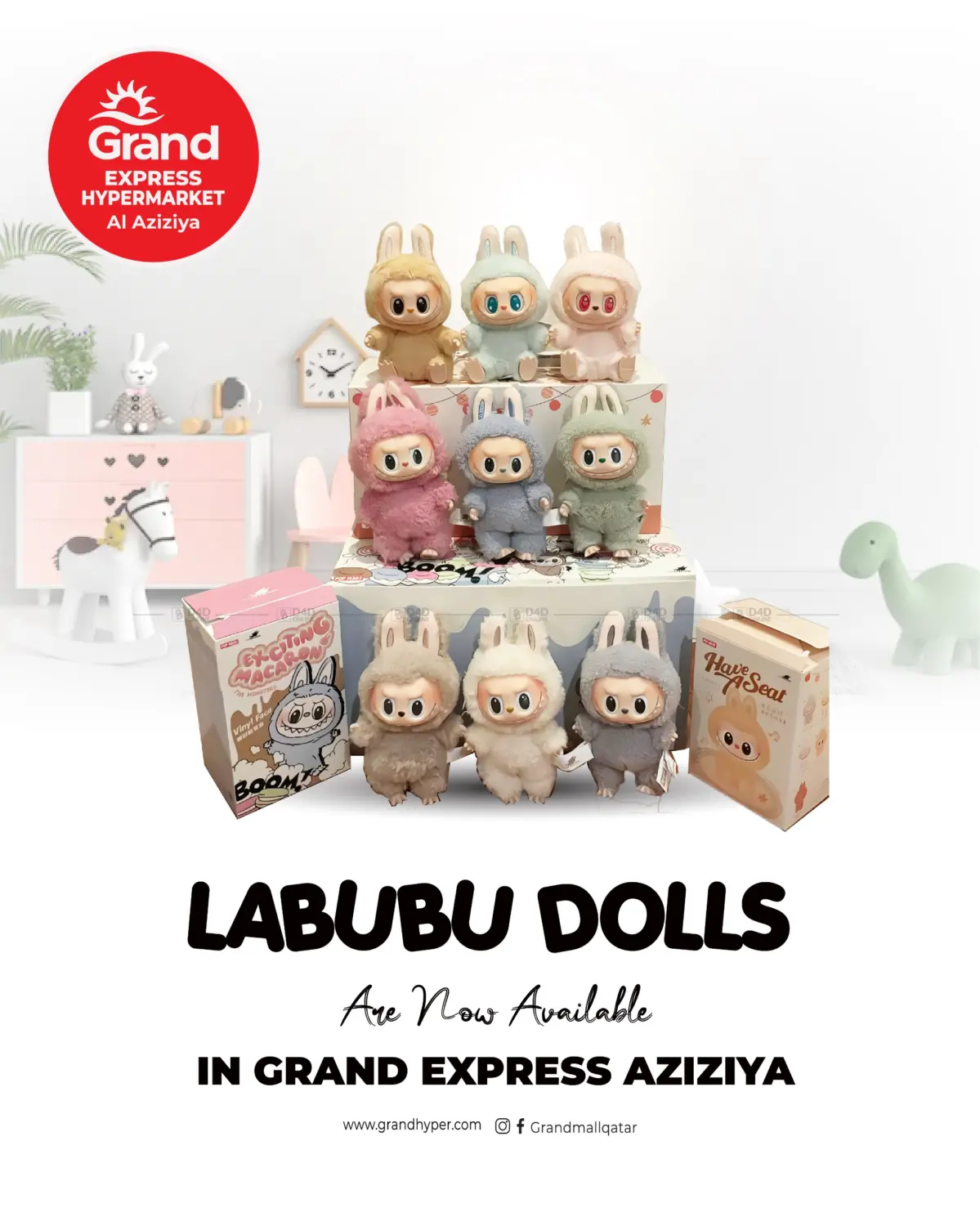 صفحة رقم 1 من Labubu Dolls are now Available في جراند هايبرماركت
