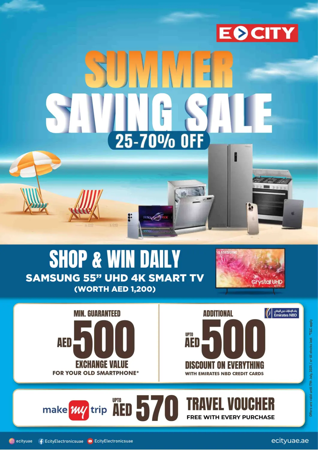 صفحة رقم 1 من Summer Saving Sale 25 - 70% Off في اي سيتي للالكترونيات