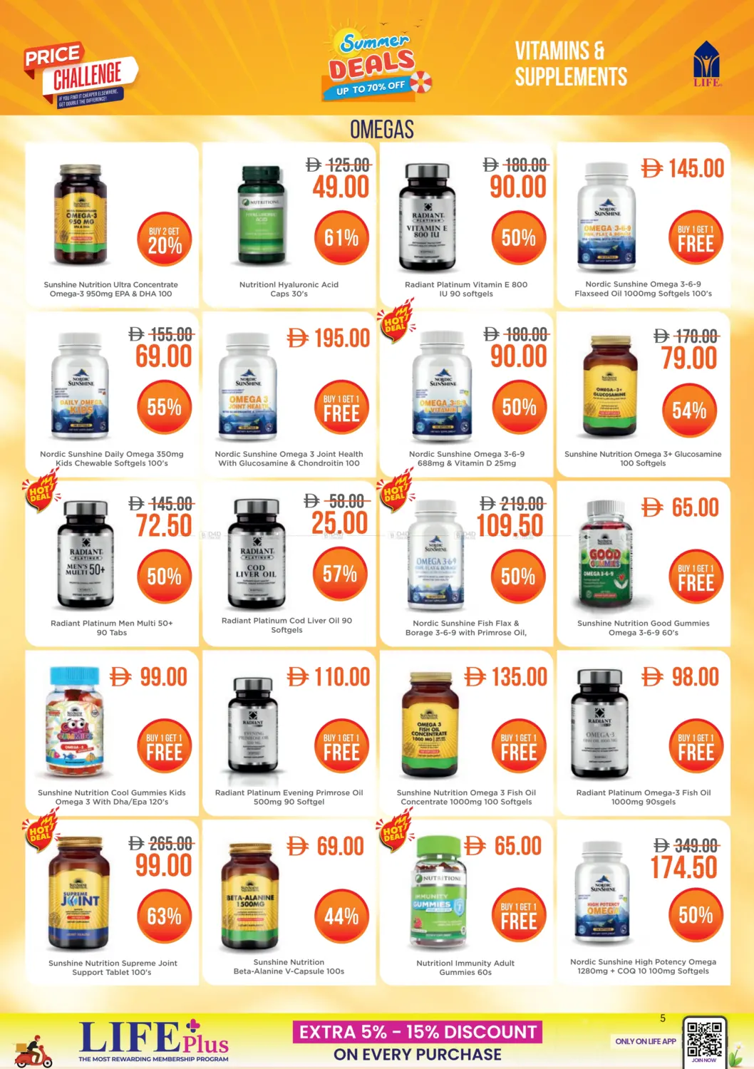 صفحة رقم 5 من Summer Deals Up To 70% Off في صيدلية لايف