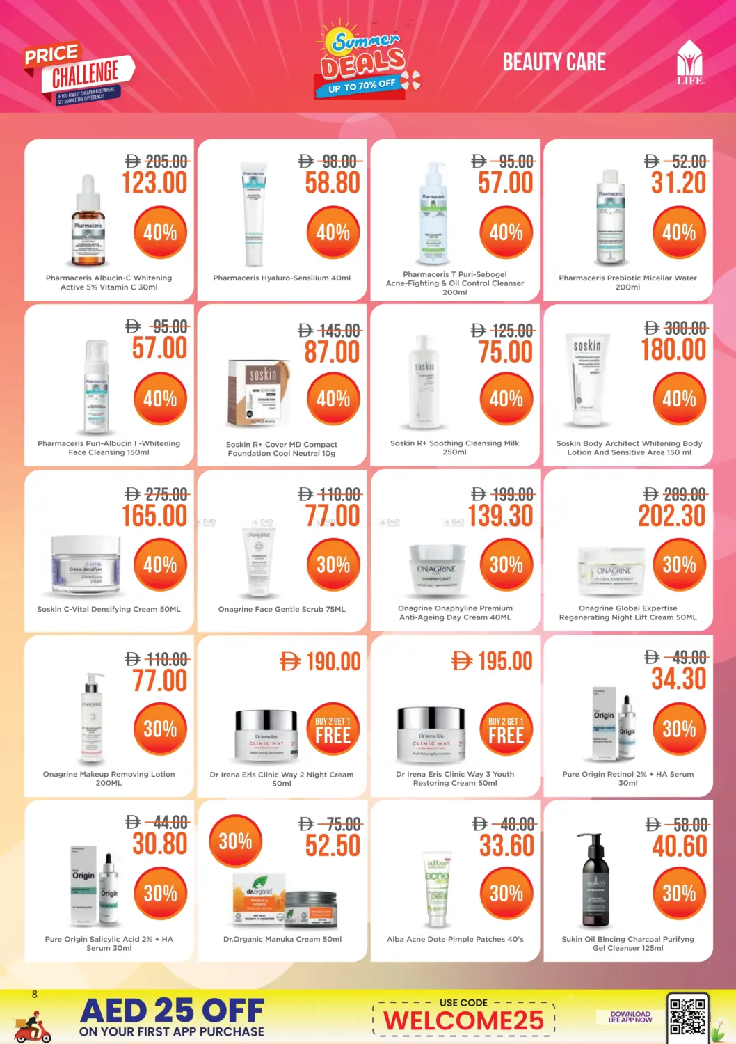 صفحة رقم 8 من Summer Deals Up To 70% Off في صيدلية لايف