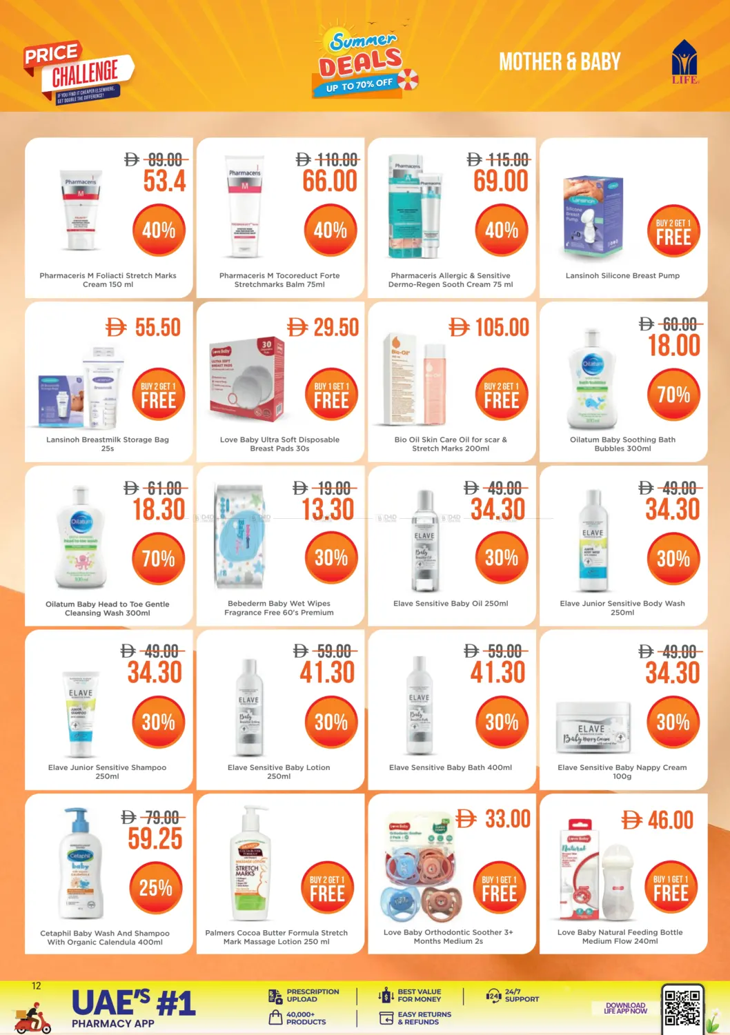صفحة رقم 12 من Summer Deals Up To 70% Off في صيدلية لايف