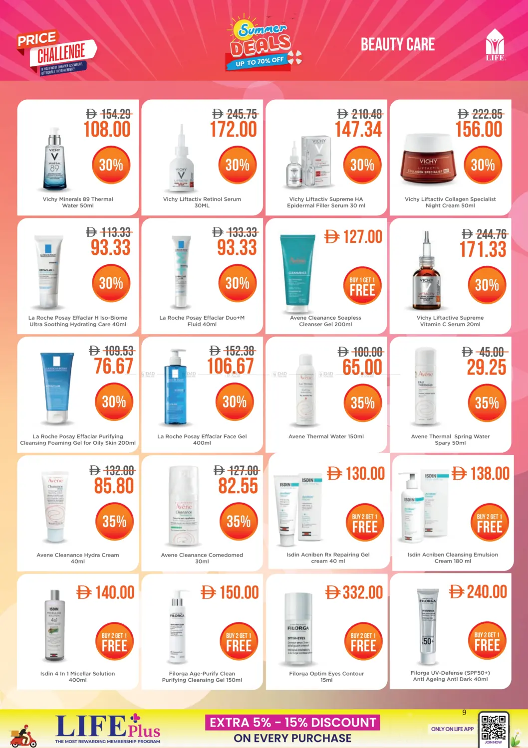 صفحة رقم 9 من Summer Deals Up To 70% Off في صيدلية لايف
