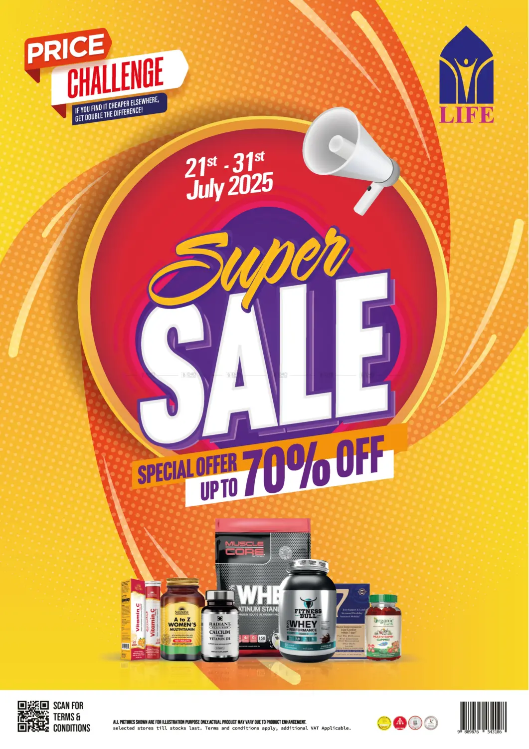 صفحة رقم 1 من Super Sale Special Offer Upto 70% Off في صيدلية لايف