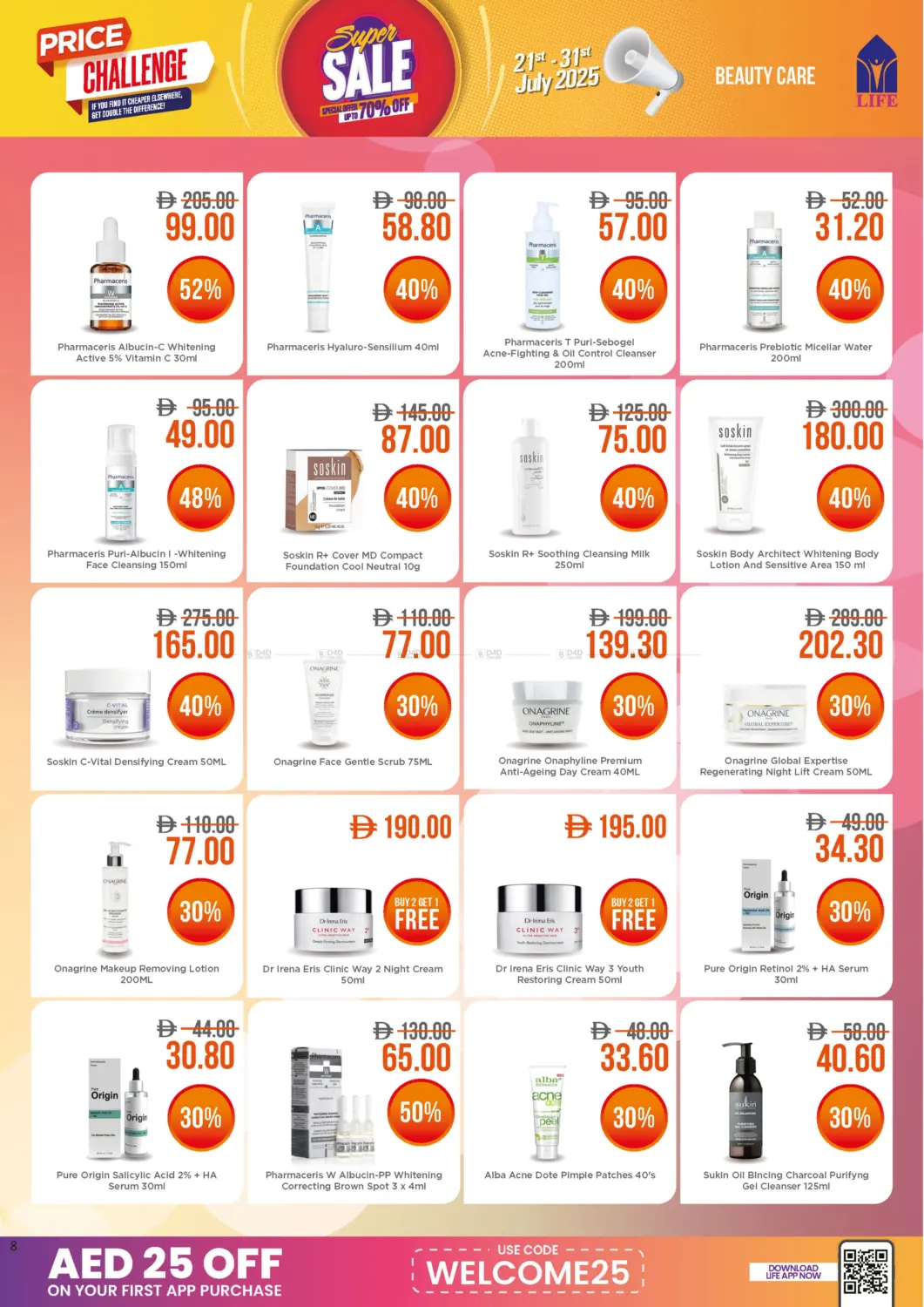 صفحة رقم 8 من Super Sale Special Offer Upto 70% Off في صيدلية لايف
