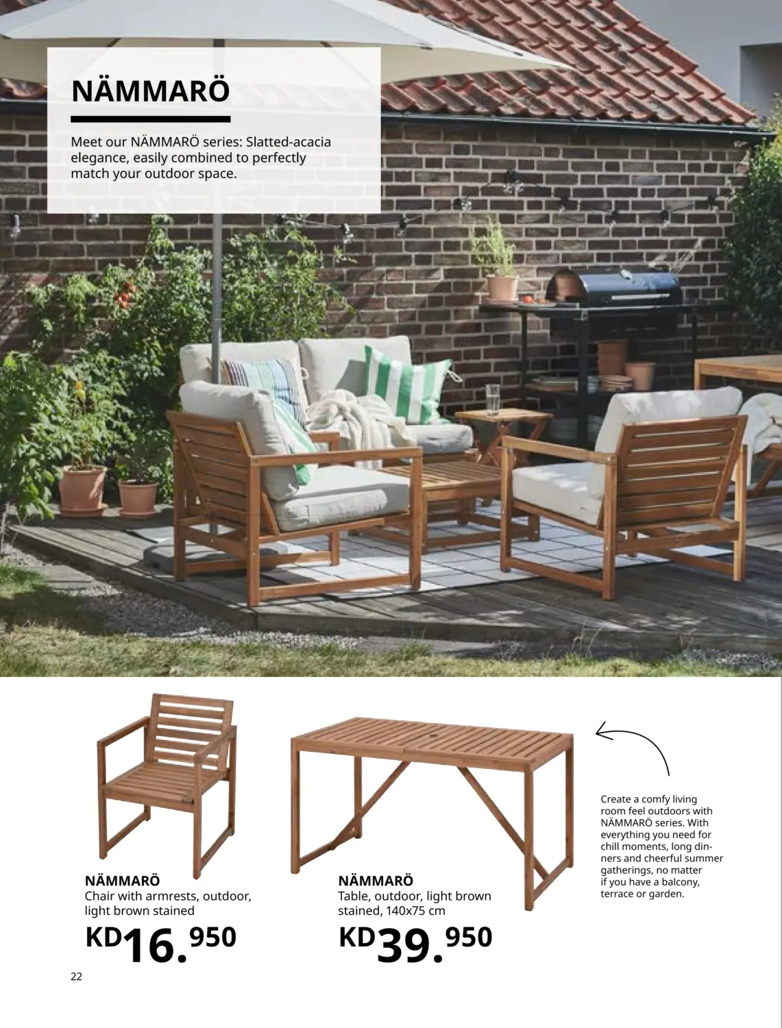 صفحة رقم 22 من Outdoor Living في ايكيا