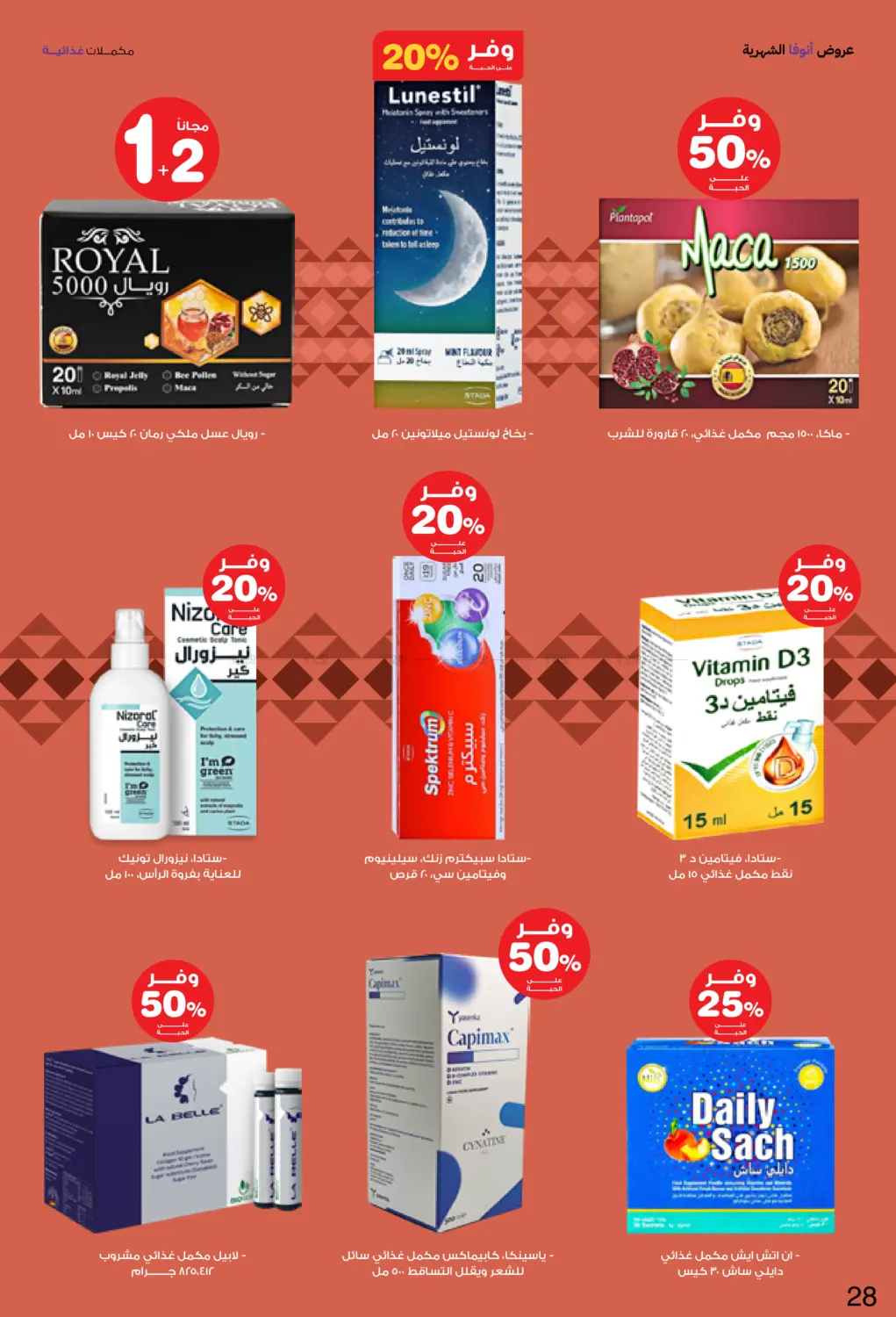 صفحة رقم 28 من Special Offer في صيدليات انوفا