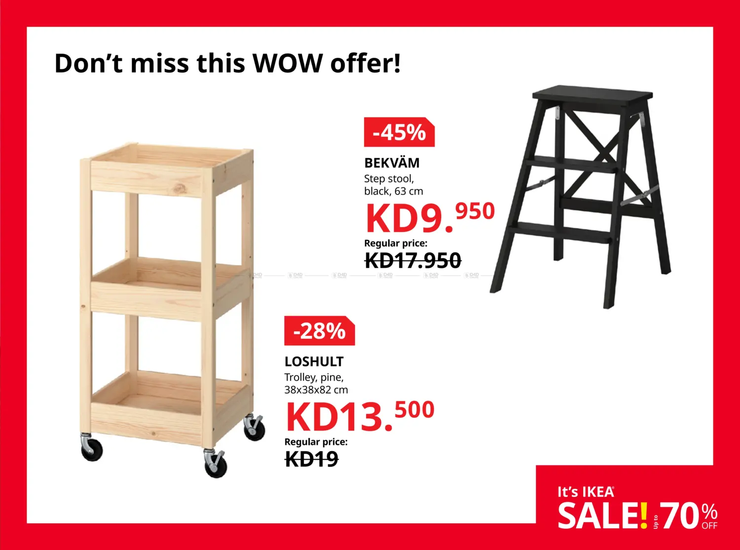 صفحة رقم 17 من It's IKEA Sale! Upto 70% Off في ايكيا