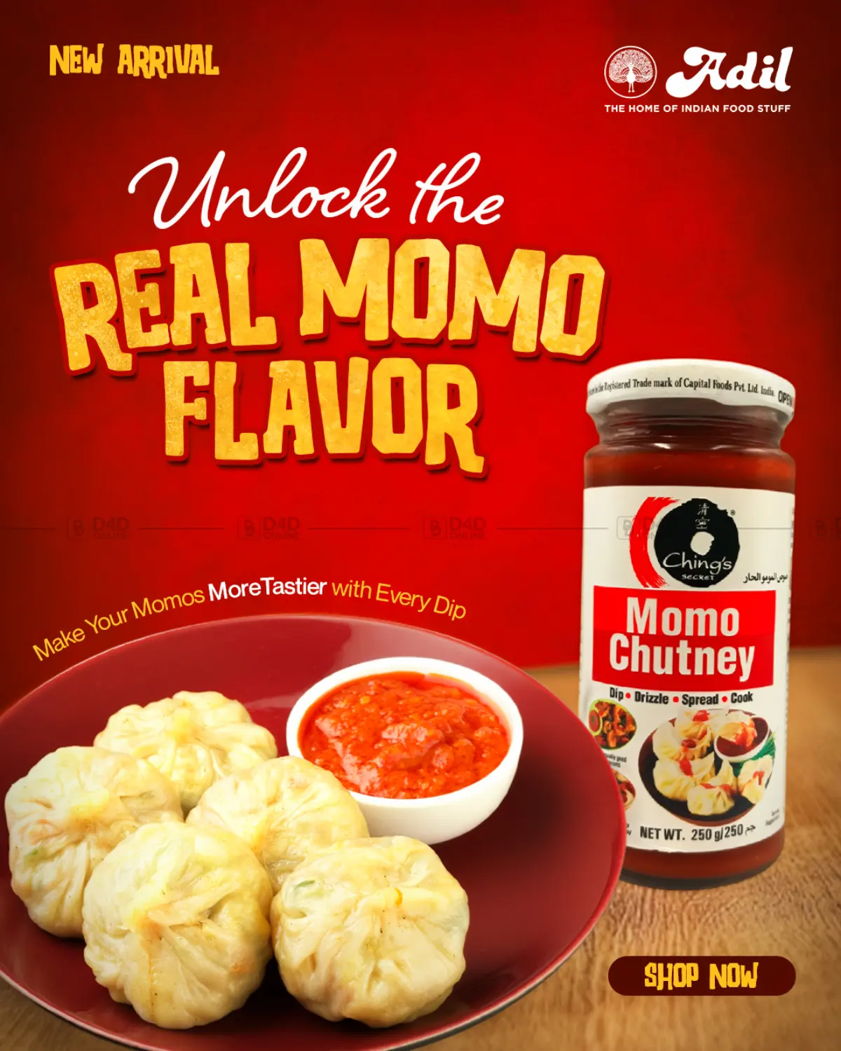 صفحة رقم 1 من تشينجز موموس مع الصلصة في العديل سوبرماركت